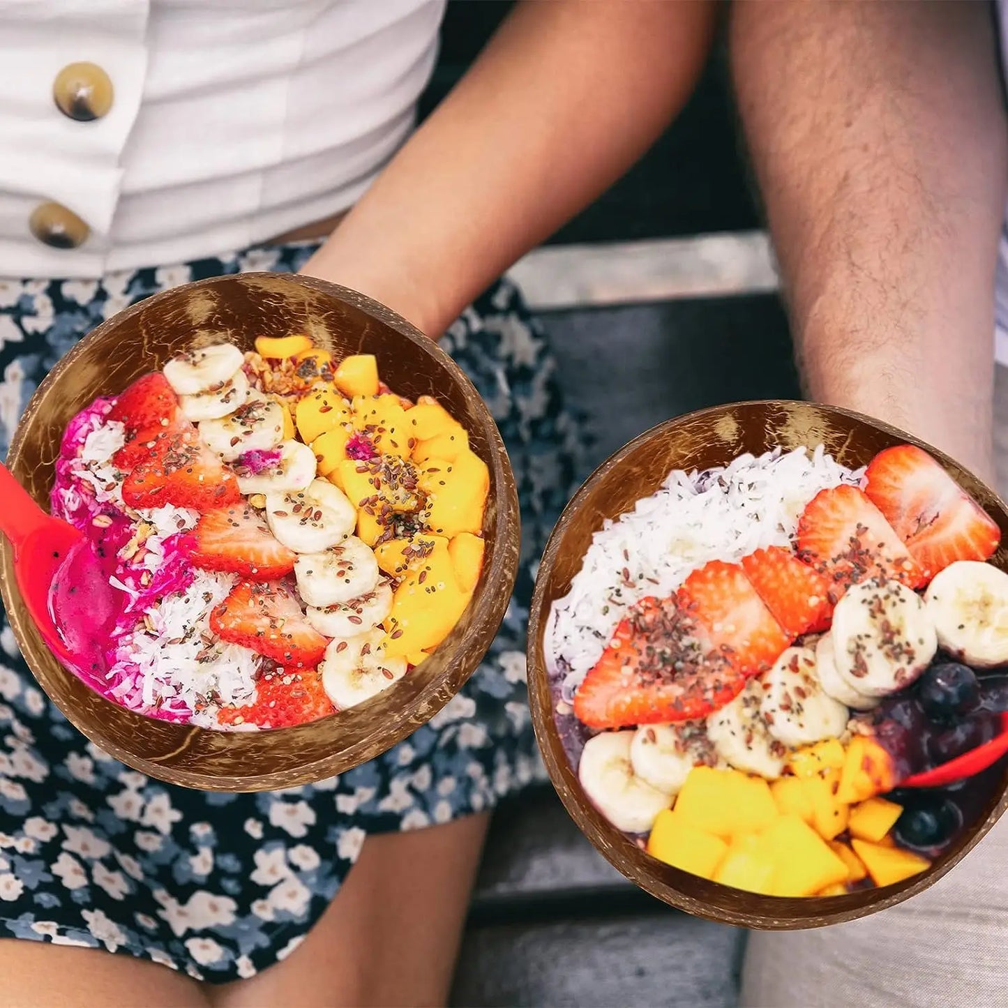 Wooden Coconut Bowls