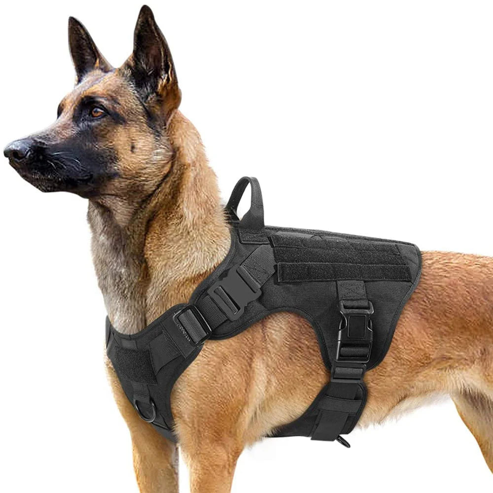 Large Dog Harness And Leash Set Pet German Shepherd Malinois Training Walking Vest Dog Harness And Collar For Medium Large Dogs